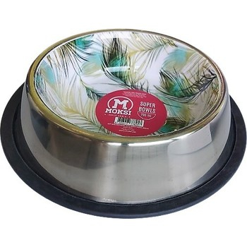 MMT 460ML ANTI SKID DOGBOWL WITH INSIDE MEENA DEIGN 4001