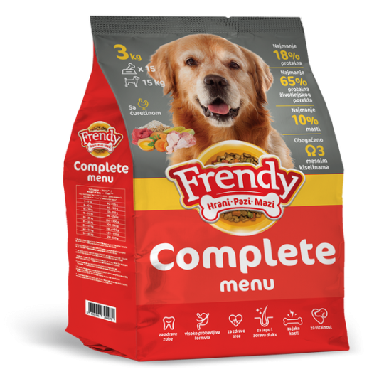 Frendy Complete sa ćuretinom|3kg 