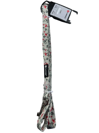 FL 520113 LEASH SAMAR LIGHT GREEN WITH FLAMINGO 120CM 15MM